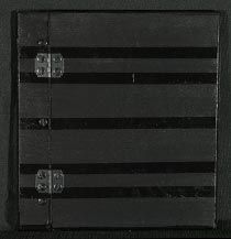 black stripes on black memory book
